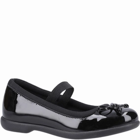 Hush Puppies Betty Patent Junior School Shoes Kids Tennis Shoes,Toddler Athletic Shoes,Youth Casual Shoes