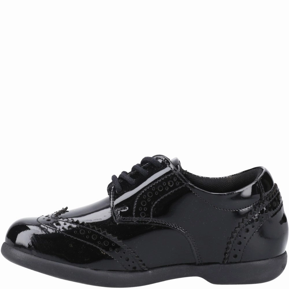 Hush Puppies Bridget Patent Junior School Shoes Girls Sneakers Girls Running Shoes