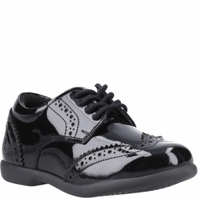 Hush Puppies Bridget Patent Junior School Shoes Kids Tennis Shoes,Toddler Athletic Shoes,Youth Casual Shoes