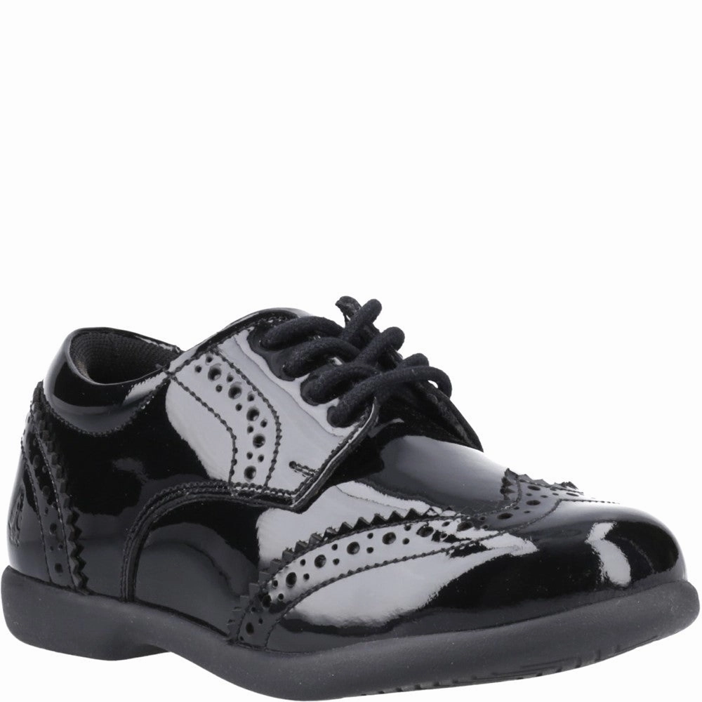 Hush Puppies Bridget Patent Junior School Shoes Kids Tennis Shoes,Toddler Athletic Shoes,Youth Casual Shoes
