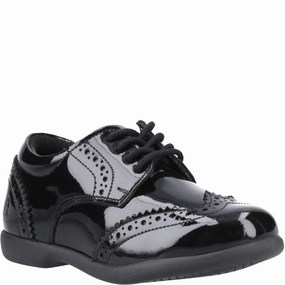Hush Puppies Bridget Patent Junior School Shoes Kids Tennis Shoes,Toddler Athletic Shoes,Youth Casual Shoes