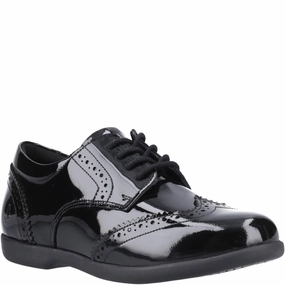 Hush Puppies Bridget Patent Senior School Shoes Kids Tennis Shoes,Toddler Athletic Shoes,Youth Casual Shoes