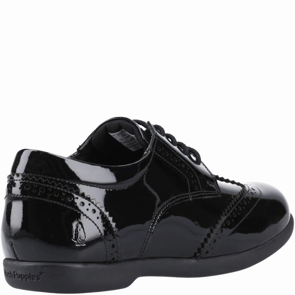 Hush Puppies Bridget Patent Senior School Shoes Girls Sneakers Girls Running Shoes