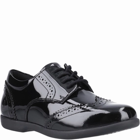 Hush Puppies Bridget Patent Senior School Shoes Kids Tennis Shoes,Toddler Athletic Shoes,Youth Casual Shoes