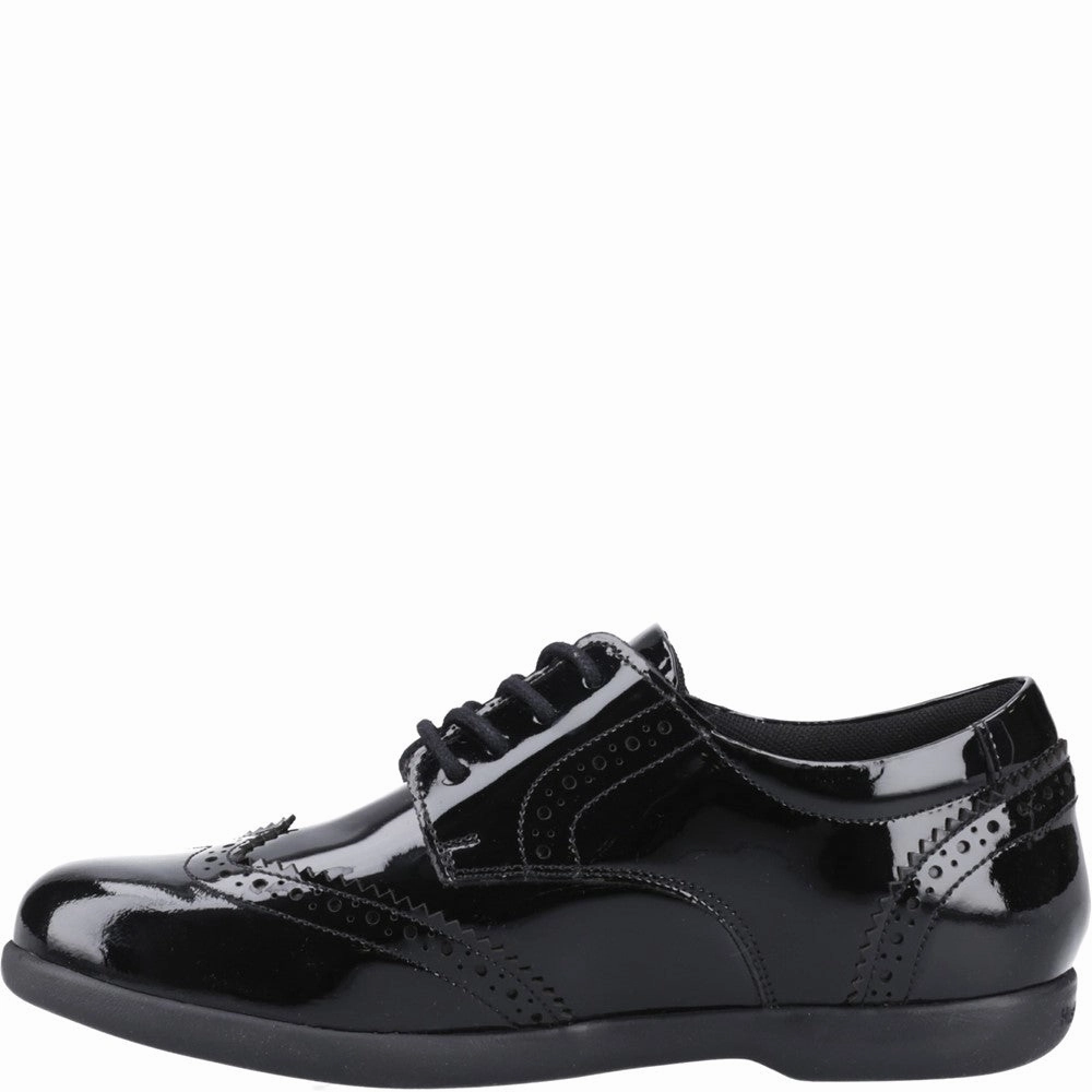 Hush Puppies Bridget Patent Senior School Shoes Girls Sneakers Girls Running Shoes