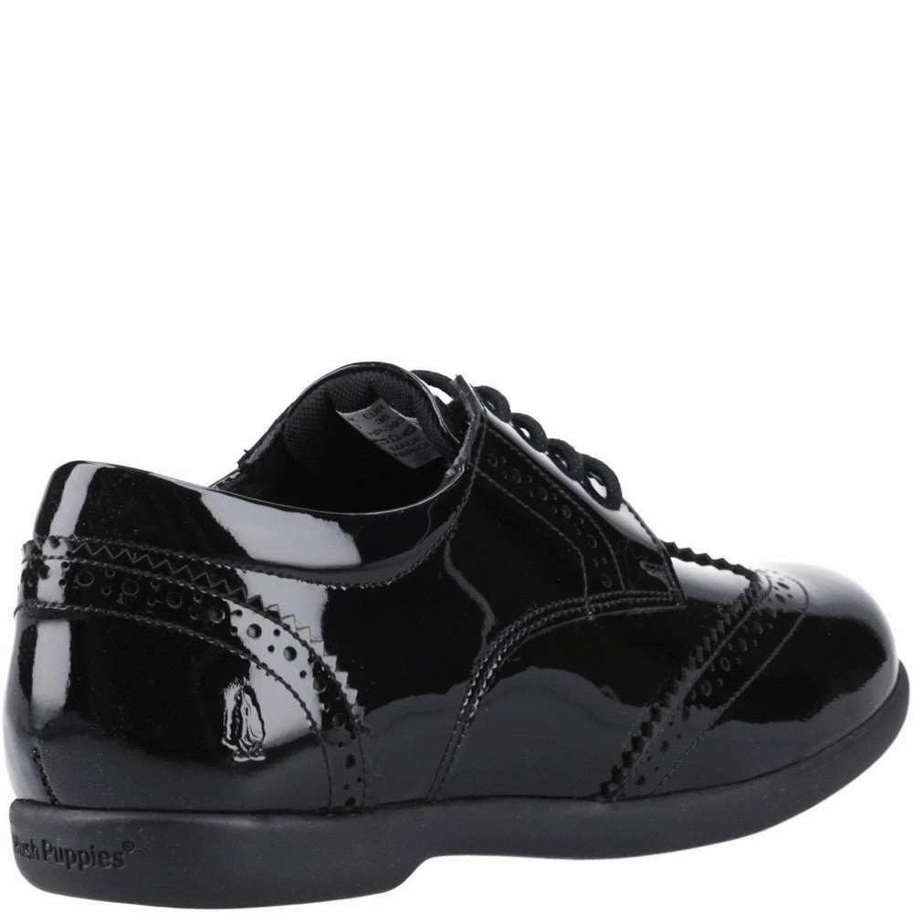 Hush Puppies Bridget Patent Senior School Shoes Girls Sneakers Girls Running Shoes