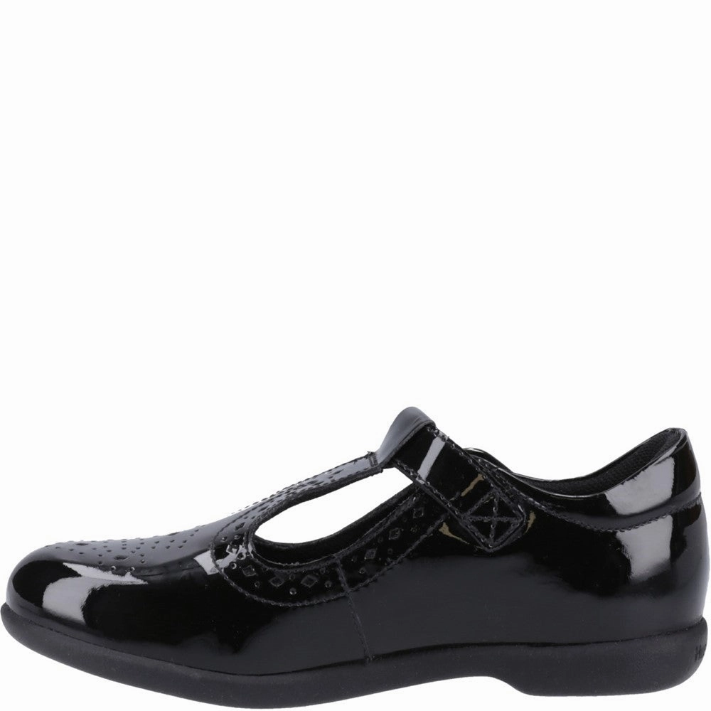 Hush Puppies Britney Patent Junior School Shoes Girls Sneakers Girls Running Shoes