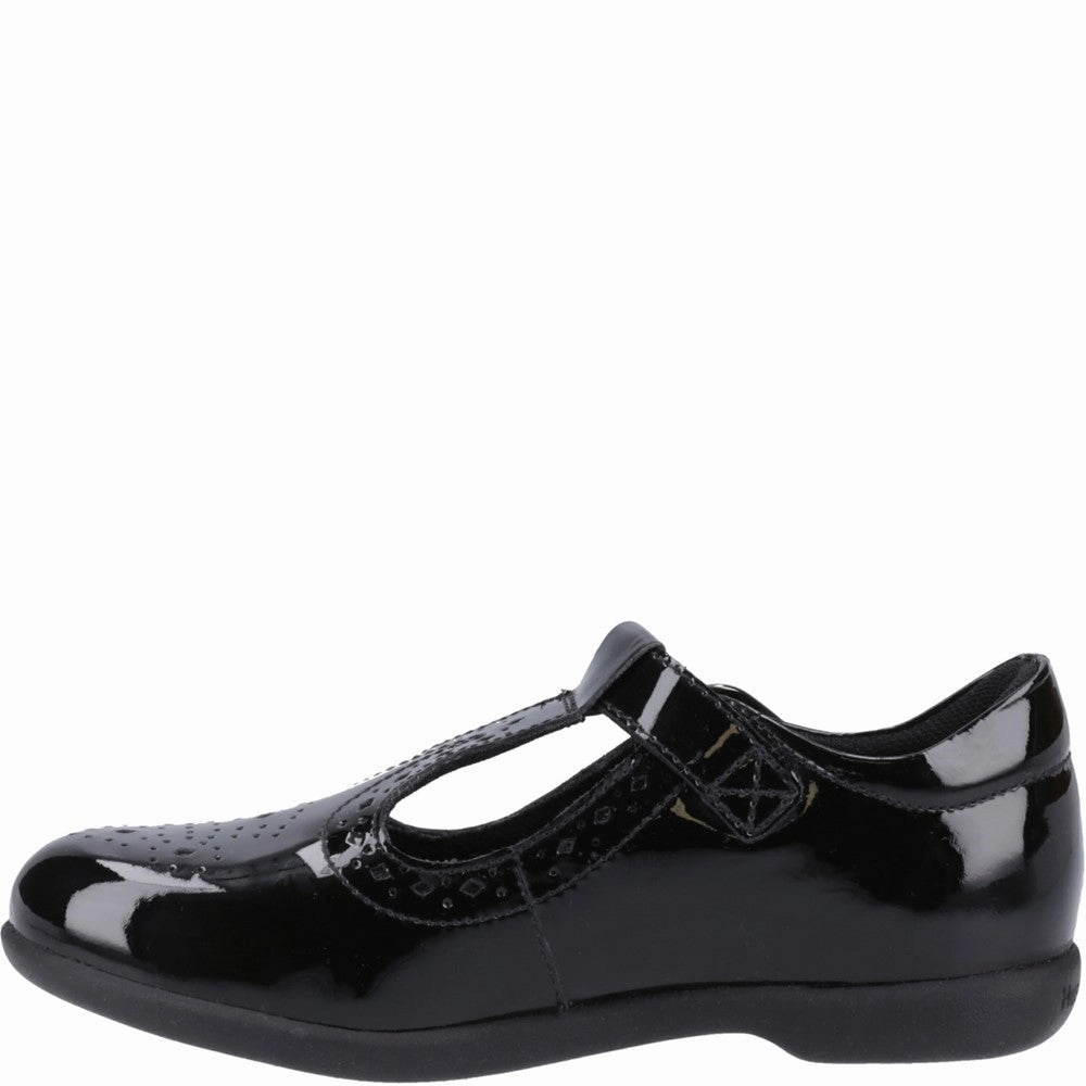 Hush Puppies Britney Patent Junior School Shoes Girls Sneakers Girls Running Shoes