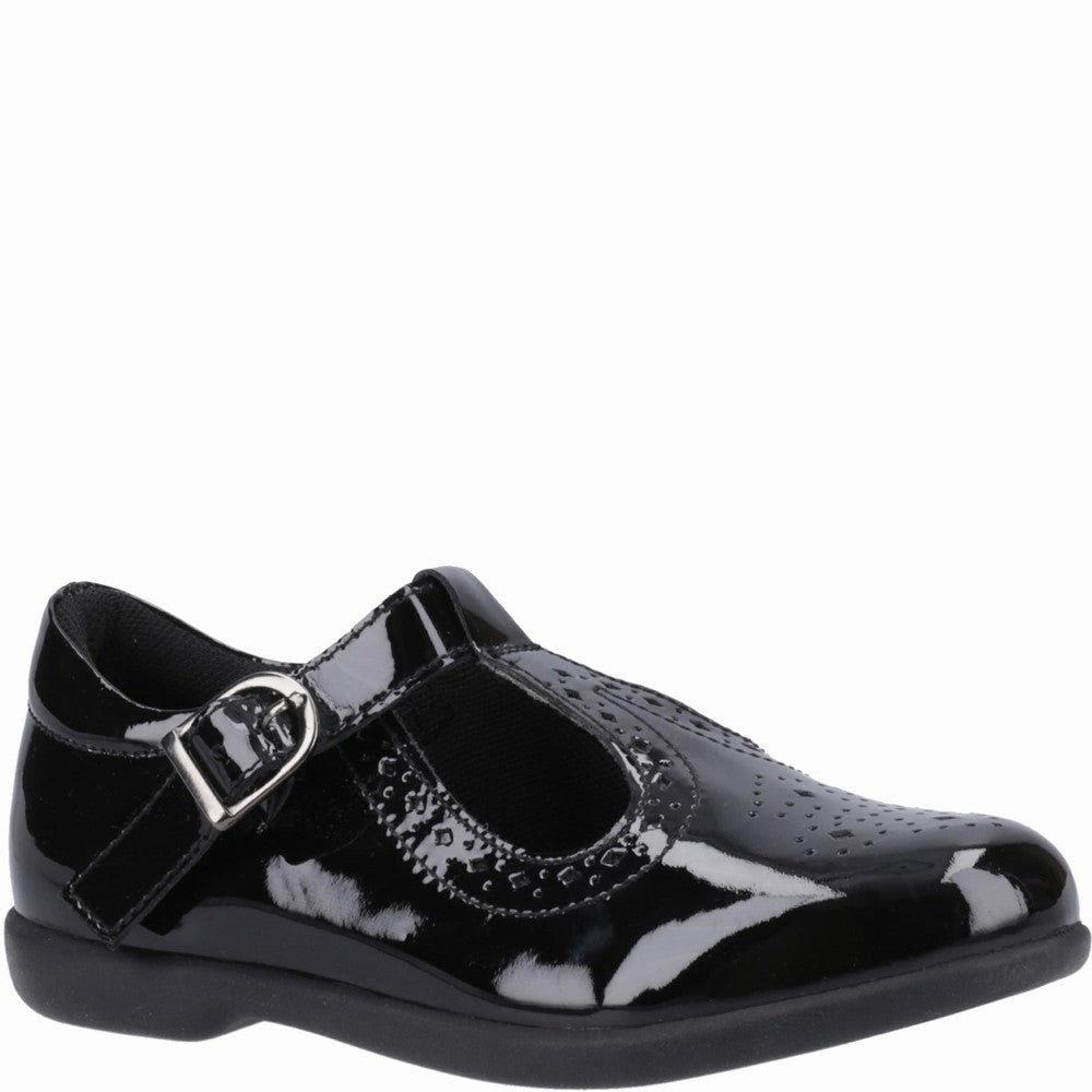 Hush Puppies Britney Patent Junior School Shoes Kids Tennis Shoes,Toddler Athletic Shoes,Youth Casual Shoes