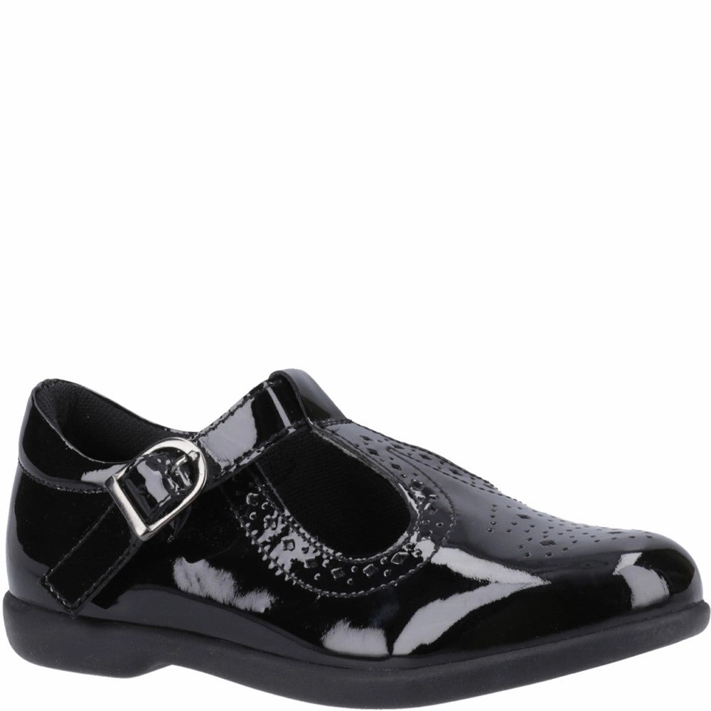 Hush Puppies Britney Patent Junior School Shoes Kids Tennis Shoes,Toddler Athletic Shoes,Youth Casual Shoes