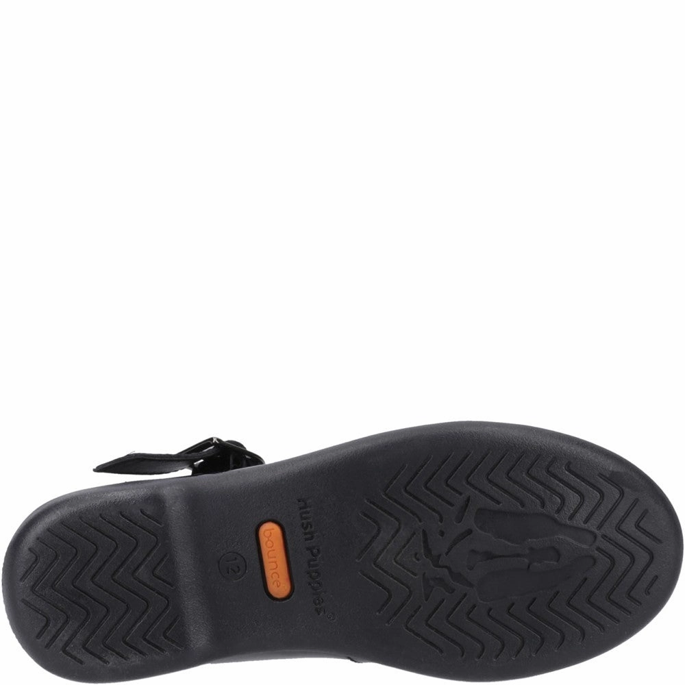 Hush Puppies Britney Patent Junior School Shoes Girls Sneakers Girls Running Shoes
