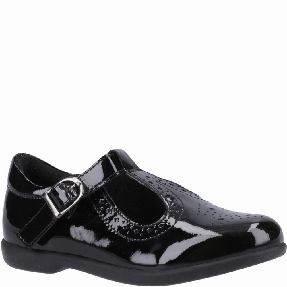 Hush Puppies Britney Patent Junior School Shoes Kids Tennis Shoes,Toddler Athletic Shoes,Youth Casual Shoes