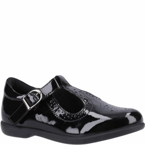Hush Puppies Britney Patent Junior School Shoes Kids Tennis Shoes,Toddler Athletic Shoes,Youth Casual Shoes
