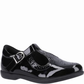 Hush Puppies Britney Patent Senior School Shoes Kids Tennis Shoes,Toddler Athletic Shoes,Youth Casual Shoes