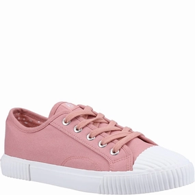 Hush Puppies Brooke Canvas Trainer Lightweight Running Shoes,Slip On Athletic Shoes,Breathable Workout Shoes
