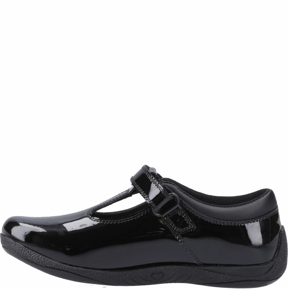 Hush Puppies Caitlin T-Bar Patent Junior School Shoes Girls Sneakers Girls Running Shoes