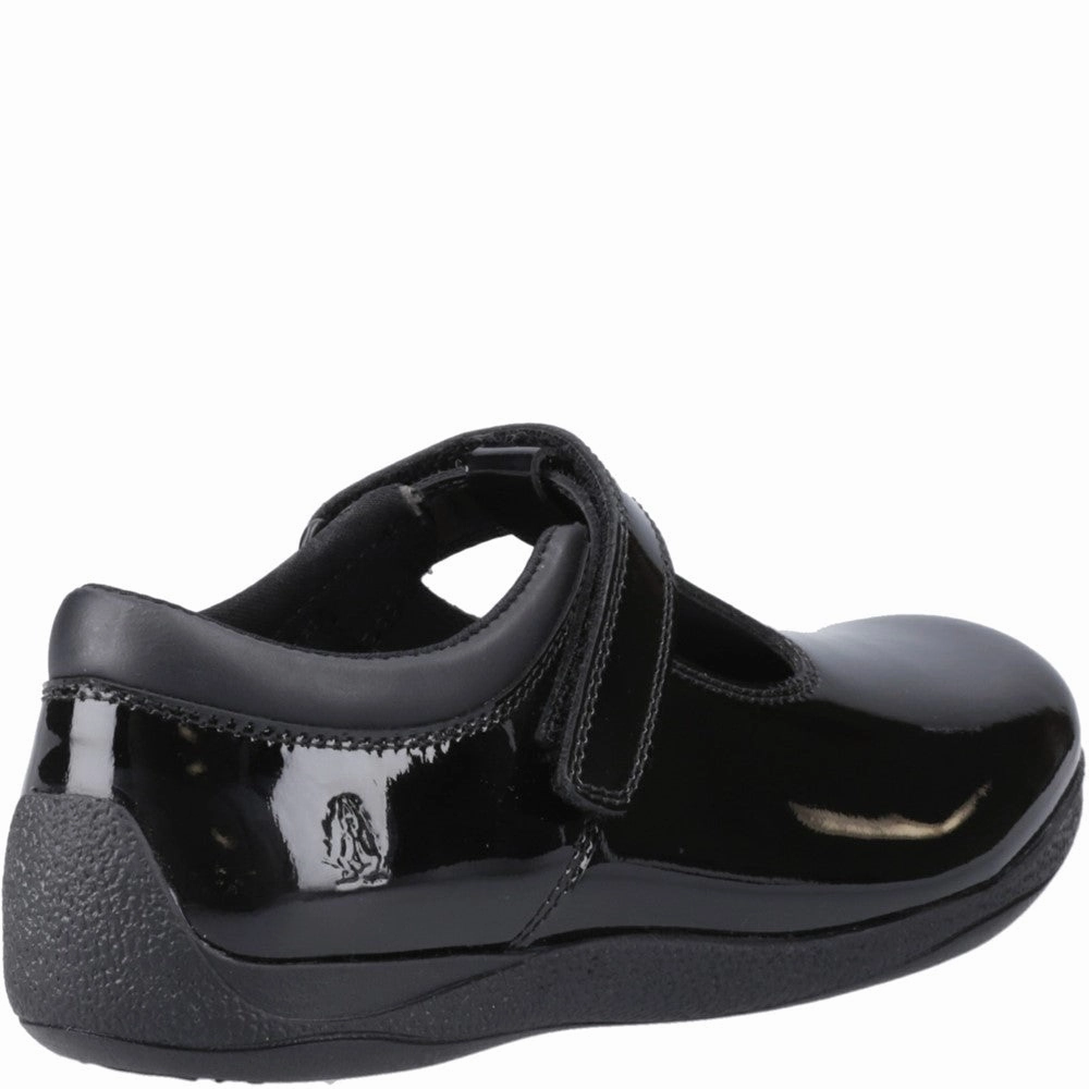 Hush Puppies Caitlin T-Bar Patent Senior School Shoes Girls Sneakers Girls Running Shoes
