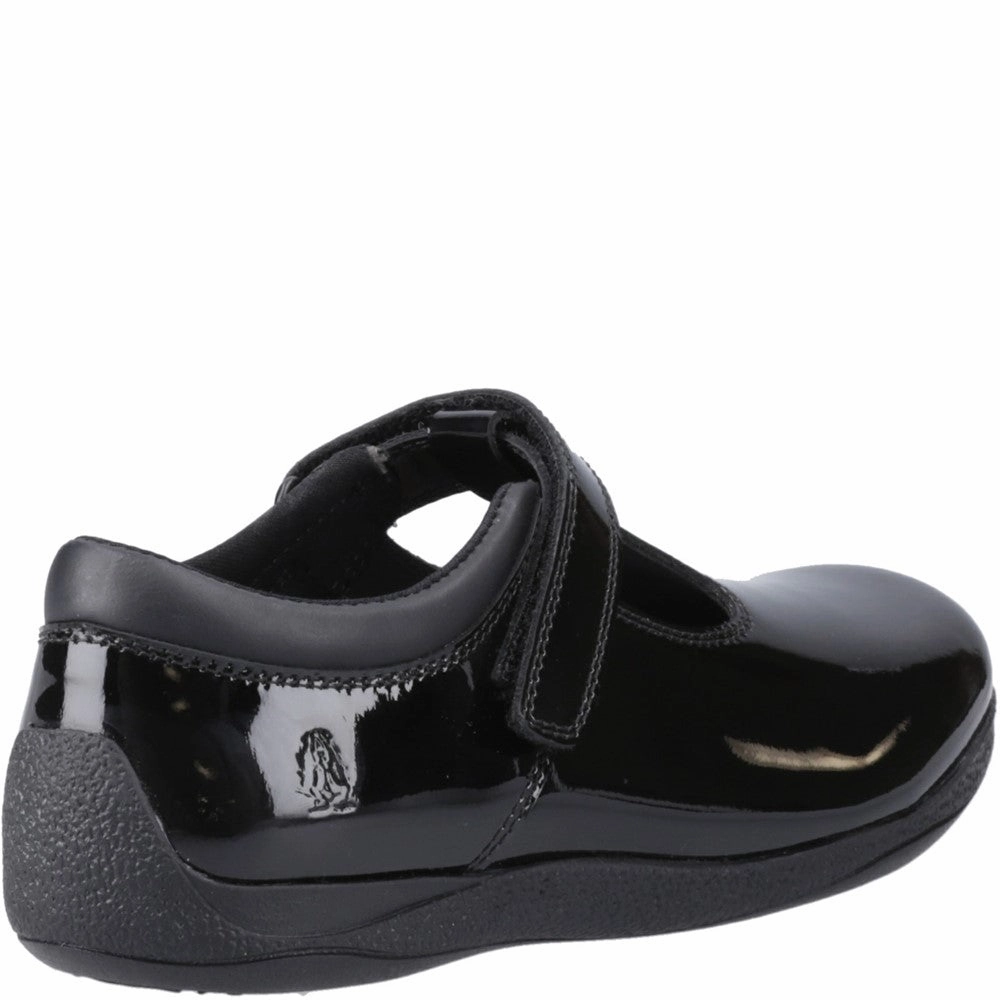 Hush Puppies Caitlin T-Bar Patent Senior School Shoes Girls Sneakers Girls Running Shoes