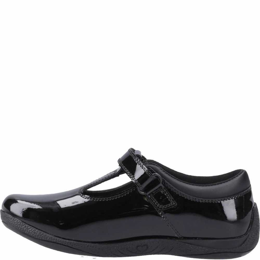 Hush Puppies Caitlin T-Bar Patent Senior School Shoes Girls Sneakers Girls Running Shoes