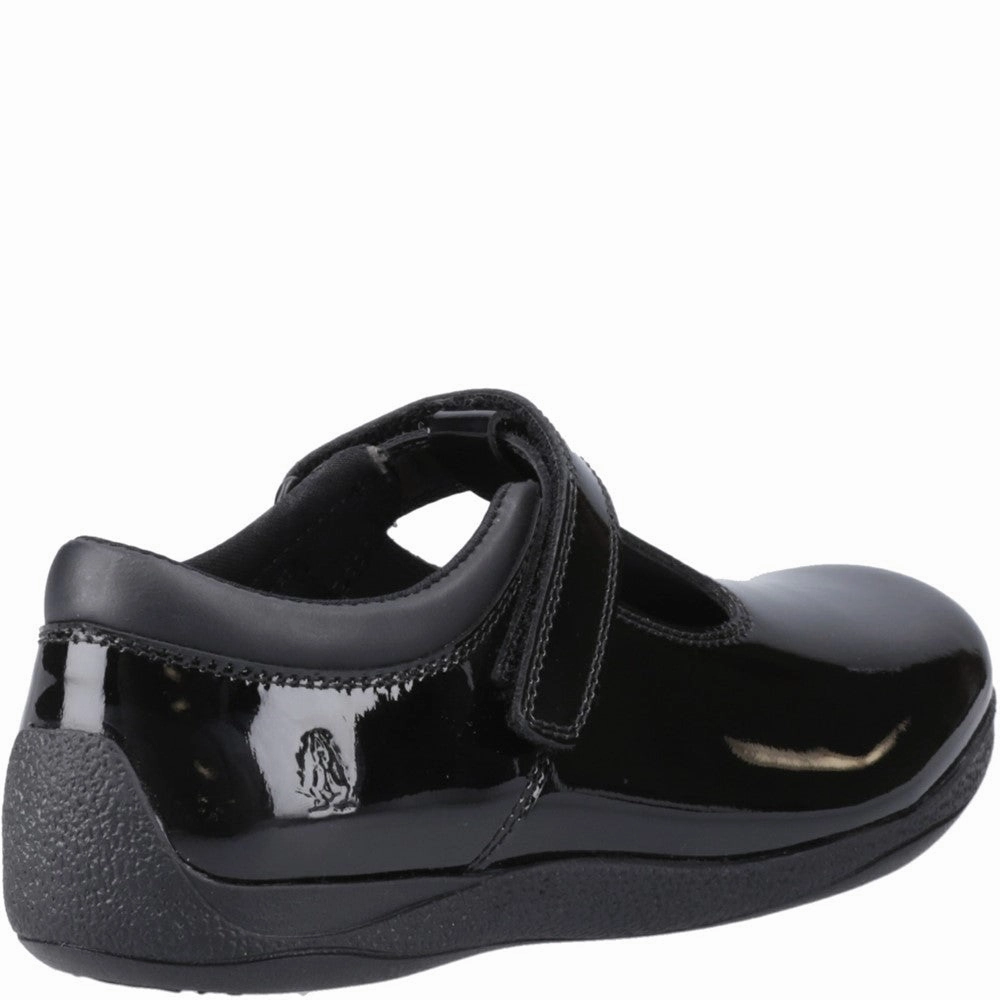 Hush Puppies Caitlin T-Bar Patent Senior School Shoes Girls Sneakers Girls Running Shoes