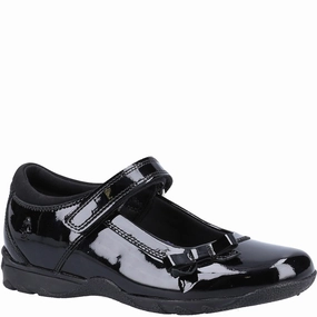 Hush Puppies Carrie Senior Patent School Shoes Kids Tennis Shoes,Toddler Athletic Shoes,Youth Casual Shoes