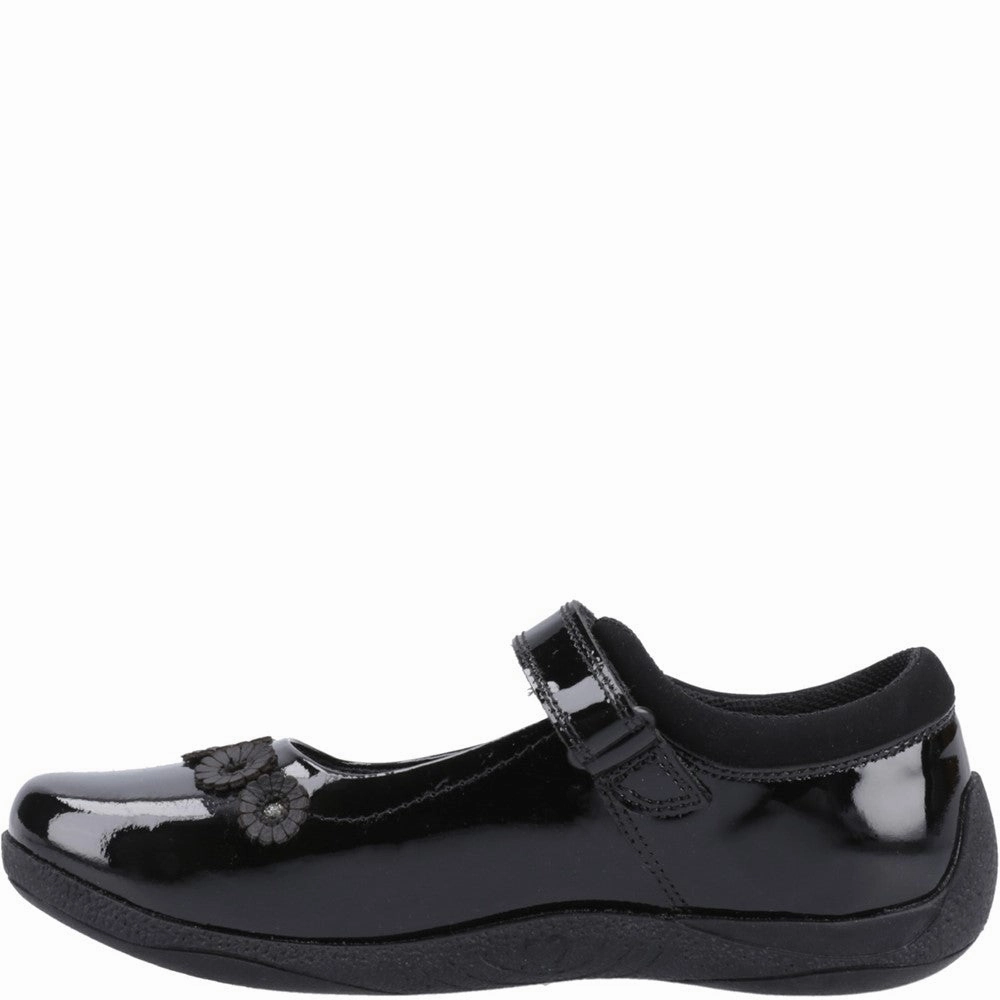 Hush Puppies Christina Patent Junior School Shoes Girls Sneakers Girls Running Shoes