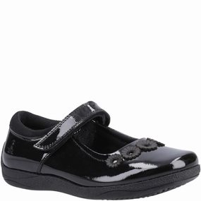Hush Puppies Christina XL Patent Senior School Shoes Kids Tennis Shoes,Toddler Athletic Shoes,Youth Casual Shoes