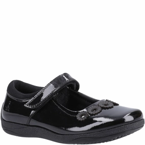 Hush Puppies Christina XL Patent Senior School Shoes Kids Tennis Shoes,Toddler Athletic Shoes,Youth Casual Shoes