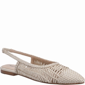 Hush Puppies Dalia Woven Slingback Ballerinas Lightweight Running Shoes,Slip On Athletic Shoes,Breathable Workout Shoes
