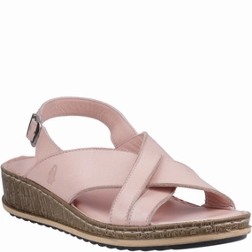 Hush Puppies Elena Cross Over Wedge Sandal Lightweight Running Shoes,Slip On Athletic Shoes,Breathable Workout Shoes