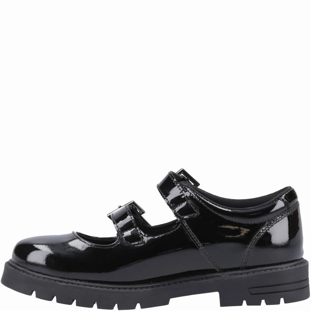 Hush Puppies Ella Patent Senior School Shoes Girls Sneakers Girls Running Shoes