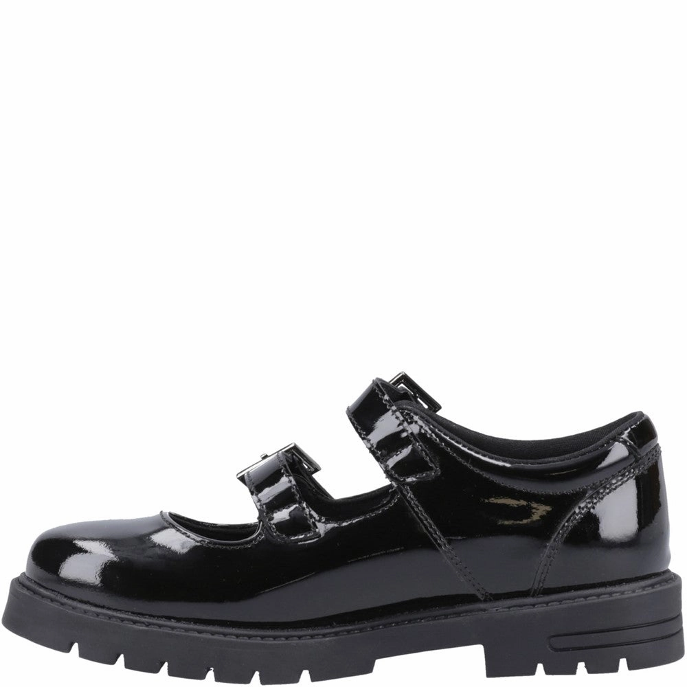 Hush Puppies Ella Patent Senior School Shoes Girls Sneakers Girls Running Shoes