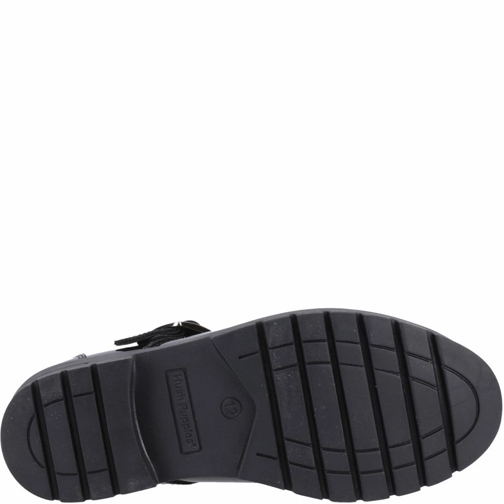 Hush Puppies Fiona Patent Senior School Shoes Girls Sneakers Girls Running Shoes
