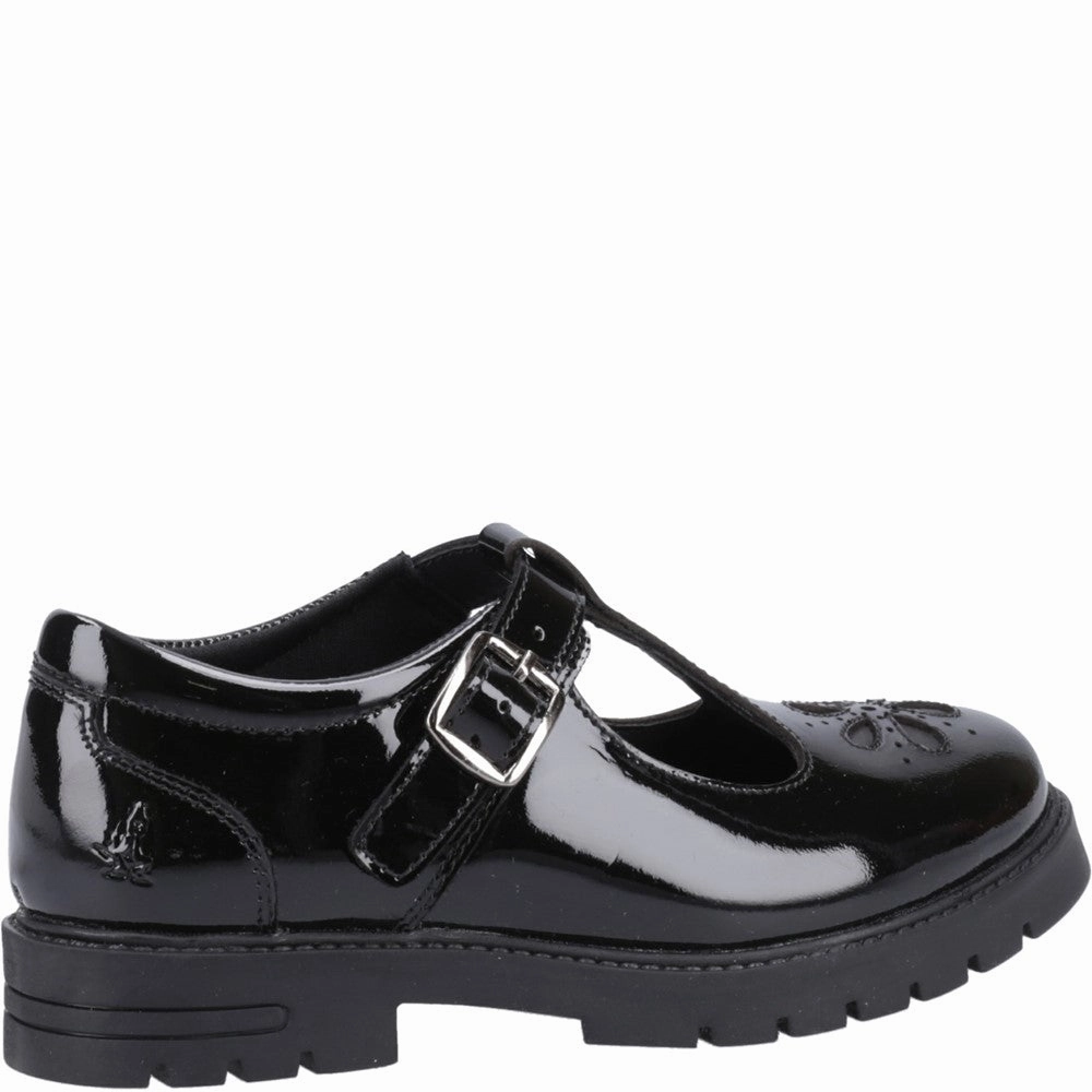Hush Puppies Fiona Patent Senior School Shoes Girls Sneakers Girls Running Shoes