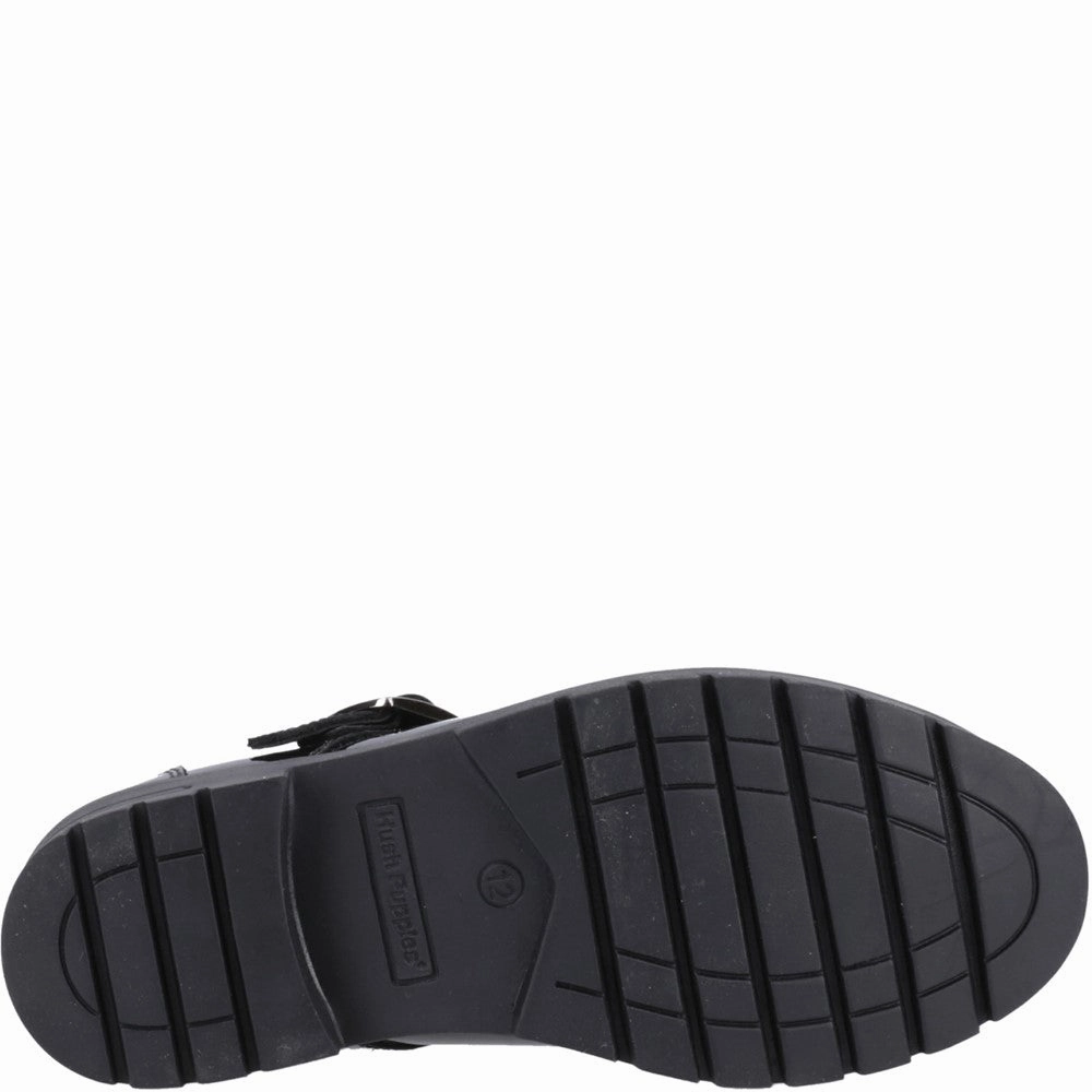 Hush Puppies Fiona Patent Senior School Shoes Girls Sneakers Girls Running Shoes