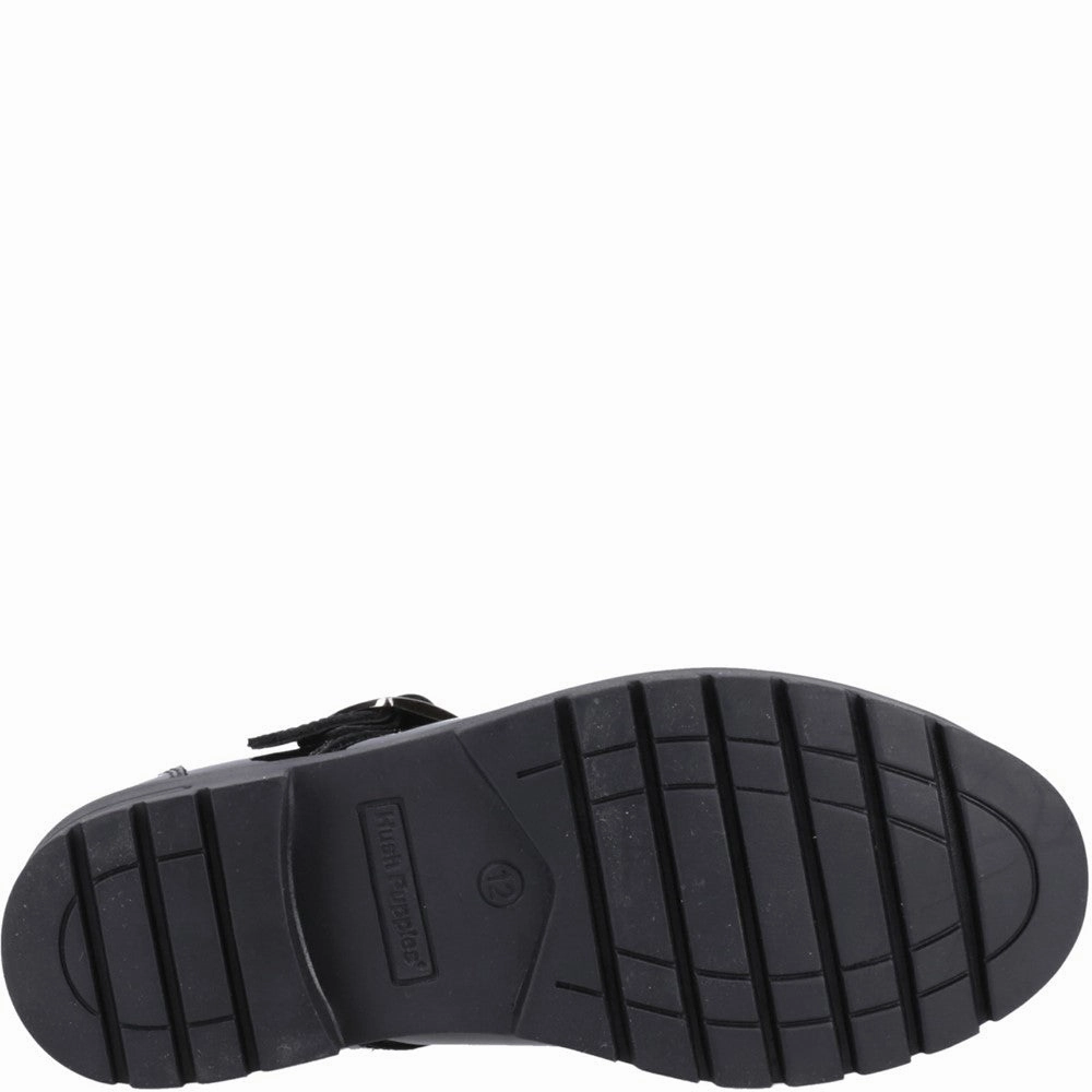 Hush Puppies Fiona Patent Senior School Shoes Girls Sneakers Girls Running Shoes