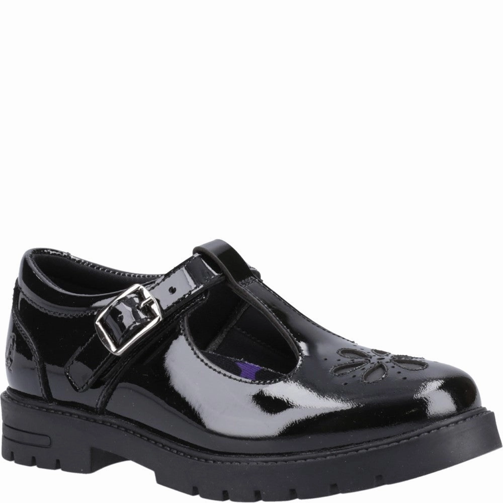 Hush Puppies Fiona Patent Senior School Shoes Kids Tennis Shoes,Toddler Athletic Shoes,Youth Casual Shoes