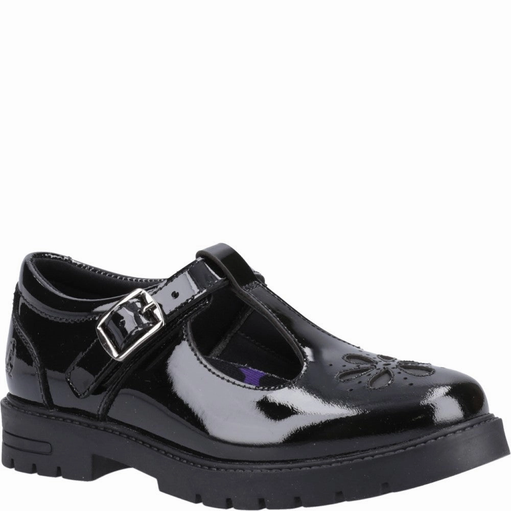 Hush Puppies Fiona Patent Senior School Shoes Kids Tennis Shoes,Toddler Athletic Shoes,Youth Casual Shoes