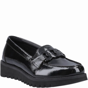 Hush Puppies Francis Loafer Patent Senior School Shoes Kids Tennis Shoes,Toddler Athletic Shoes,Youth Casual Shoes