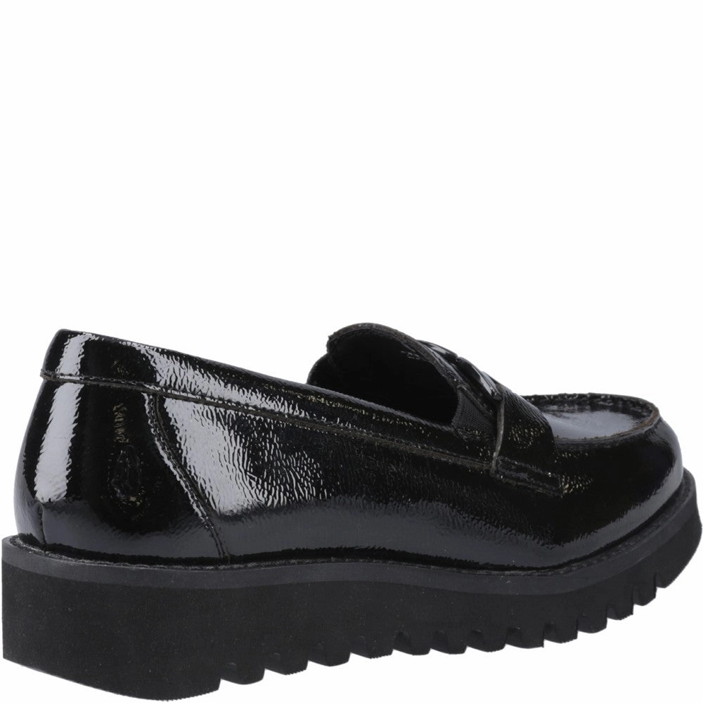 Hush Puppies Francis Loafer Patent Senior School Shoes Girls Sneakers Girls Running Shoes