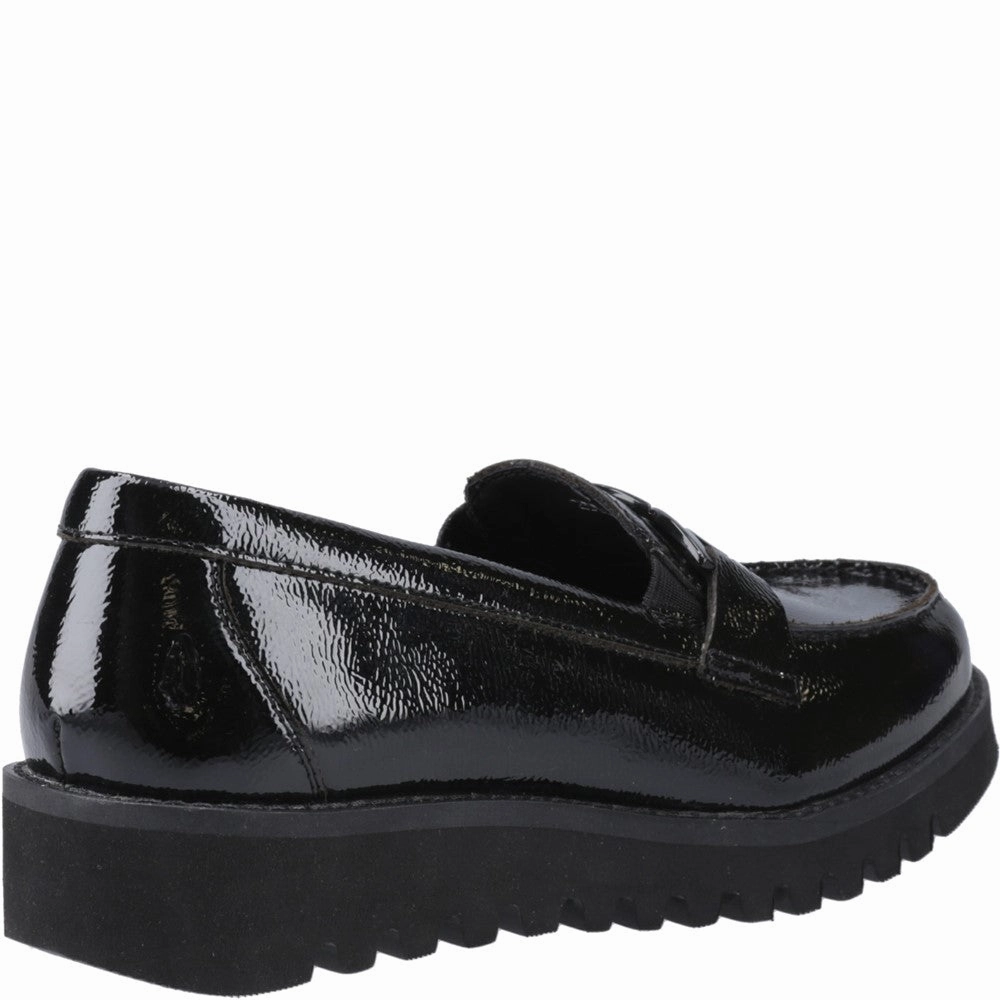 Hush Puppies Francis Loafer Patent Senior School Shoes Girls Sneakers Girls Running Shoes