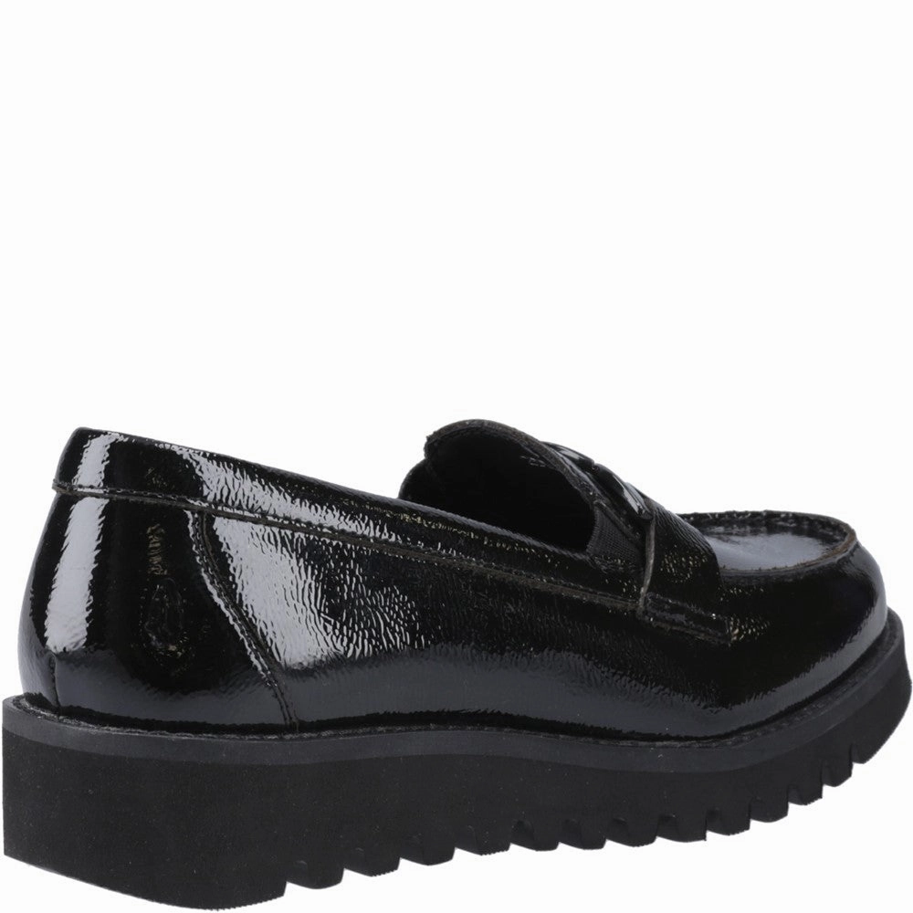 Hush Puppies Francis Loafer Patent Senior School Shoes Girls Sneakers Girls Running Shoes