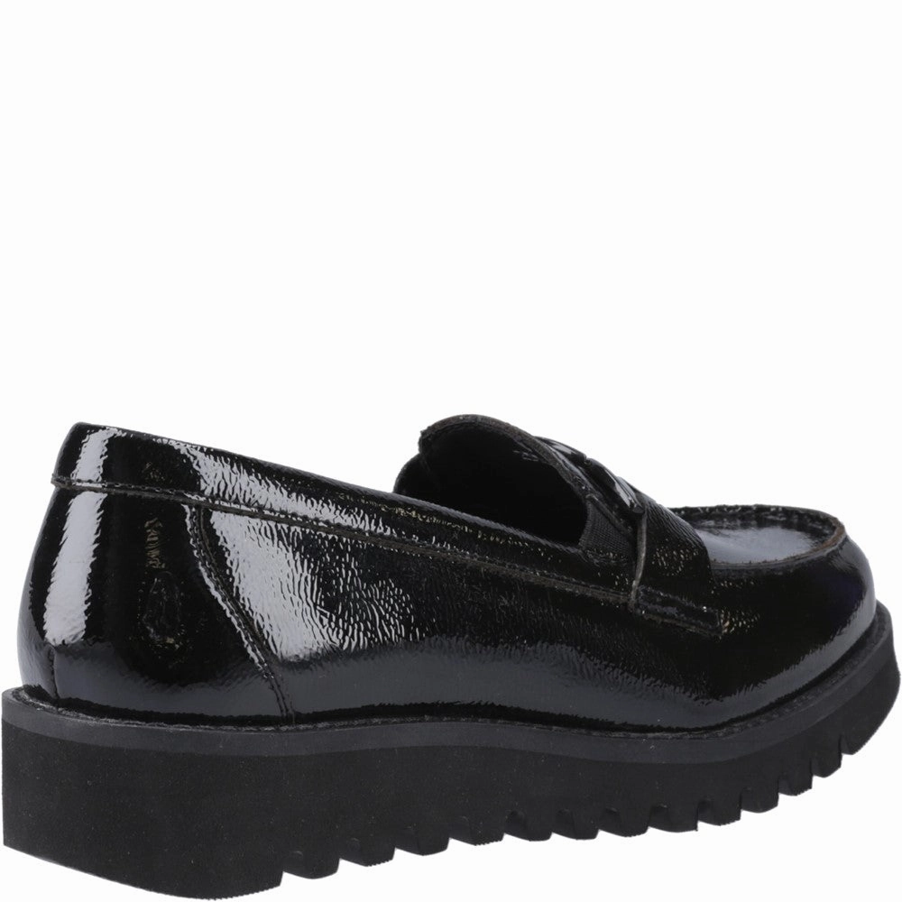 Hush Puppies Francis Loafer Patent XL Senior School Shoes Girls Sneakers Girls Running Shoes