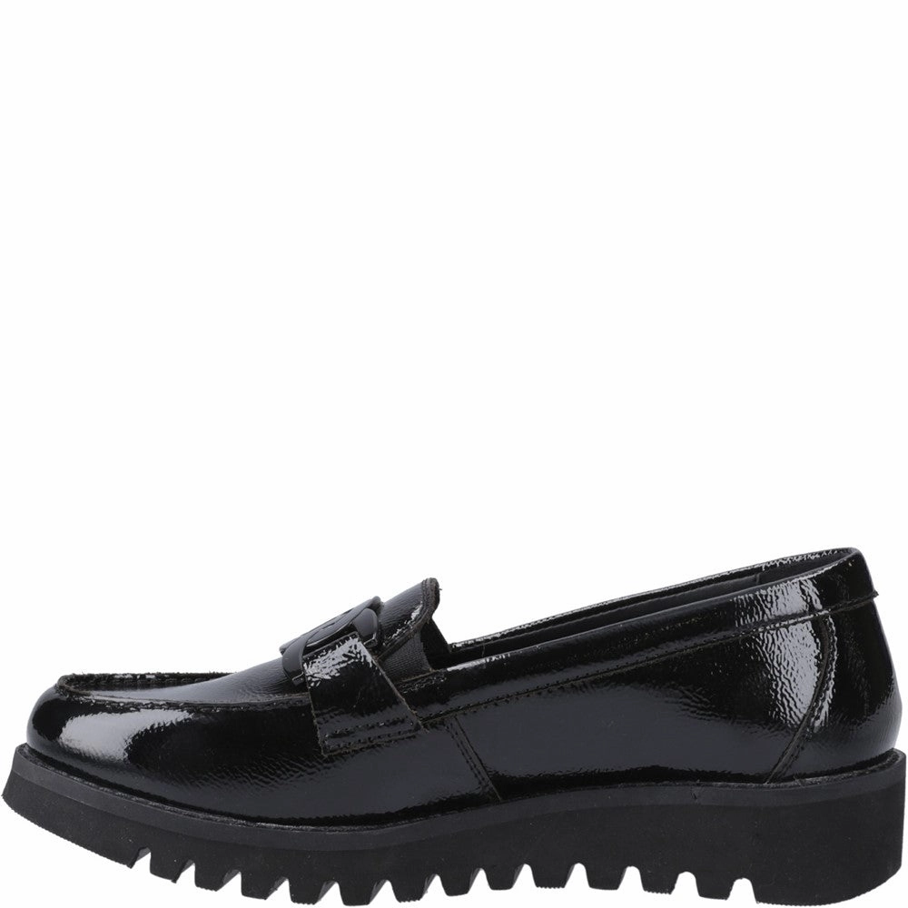 Hush Puppies Francis Loafer Patent XL Senior School Shoes Girls Sneakers Girls Running Shoes