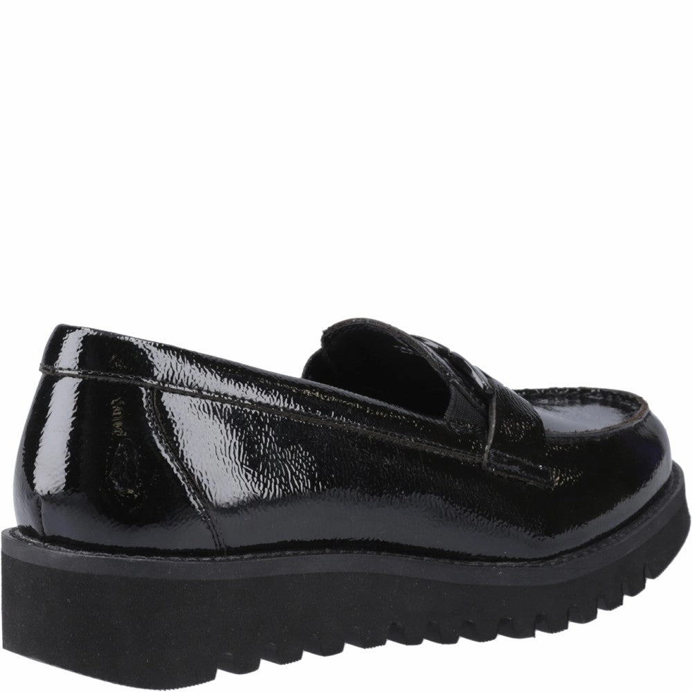 Hush Puppies Francis Loafer Patent XL Senior School Shoes Girls Sneakers Girls Running Shoes