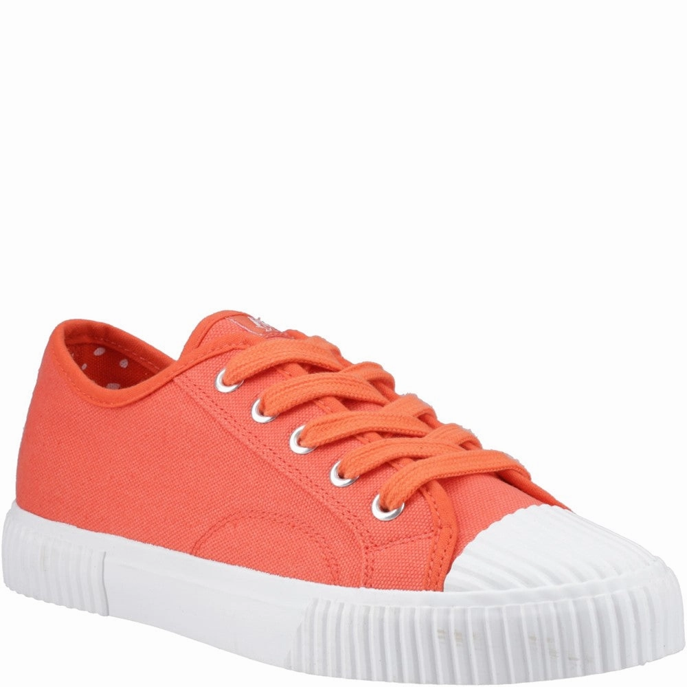 Hush Puppies Freya Canvas Trainer Lightweight Running Shoes,Slip On Athletic Shoes,Breathable Workout Shoes