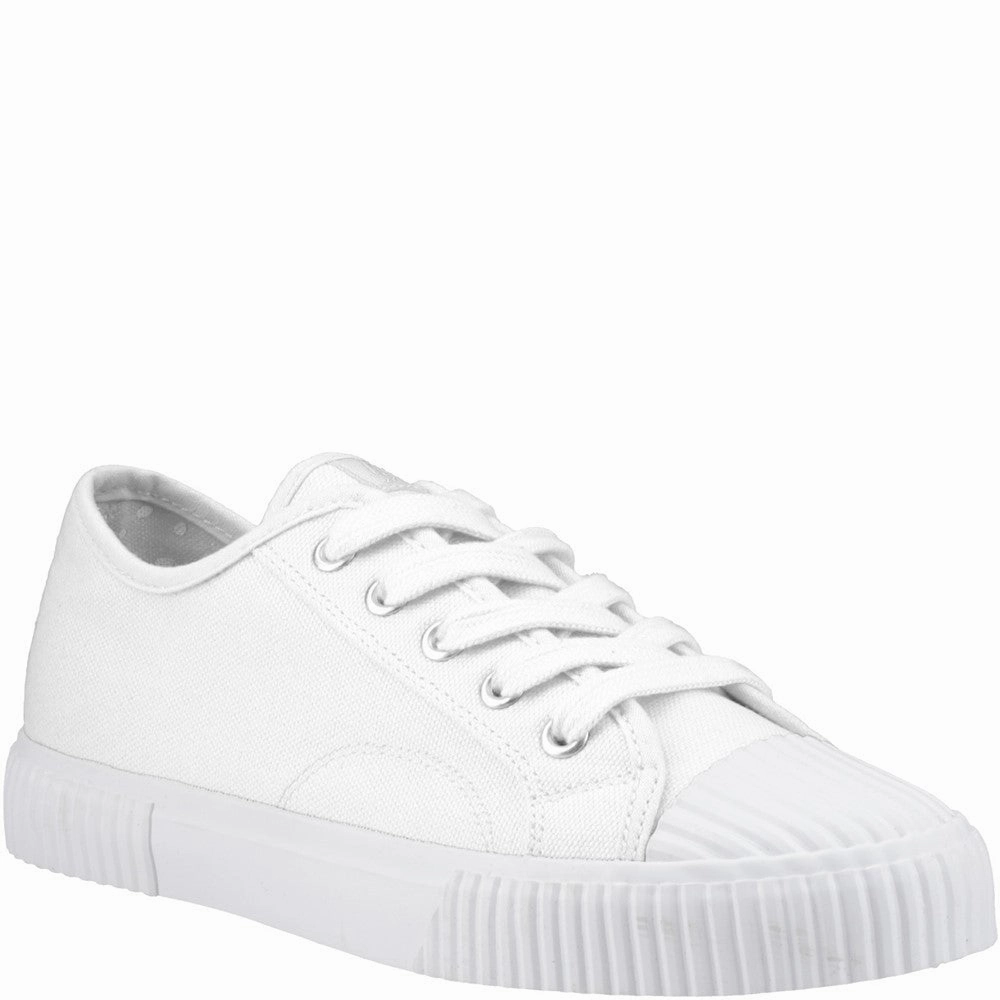 Hush Puppies Freya Canvas Trainer Lightweight Running Shoes,Slip On Athletic Shoes,Breathable Workout Shoes