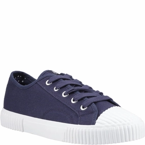Hush Puppies Freya Canvas Trainer Lightweight Running Shoes,Slip On Athletic Shoes,Breathable Workout Shoes