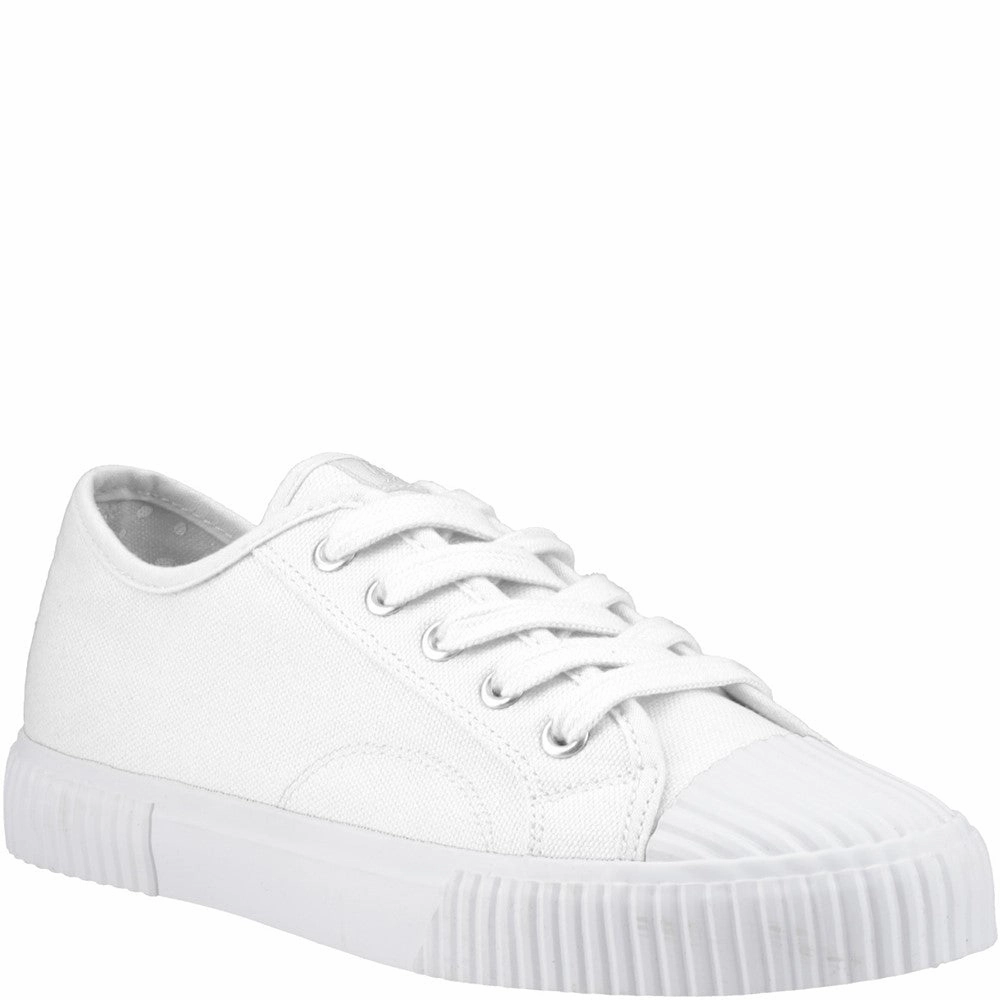 Hush Puppies Freya Canvas Trainer Lightweight Running Shoes,Slip On Athletic Shoes,Breathable Workout Shoes
