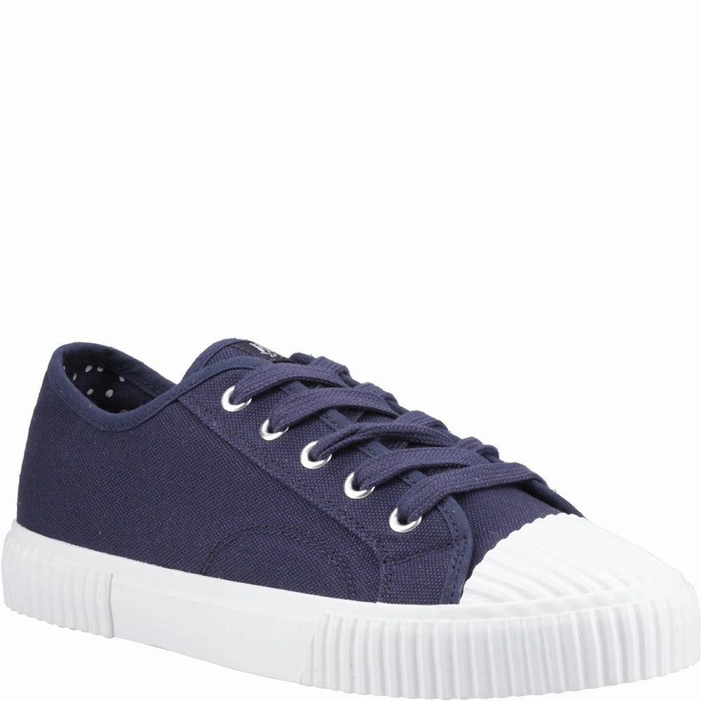 Hush Puppies Freya Canvas Trainer Lightweight Running Shoes,Slip On Athletic Shoes,Breathable Workout Shoes